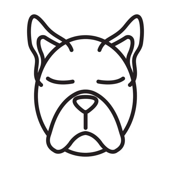 Icona Faccia da Cane. Concetto per la medicina sanitaria e la cura degli animali domestici. Outline e Black Domestic Animal. Animali domestici Simbolo, icona e distintivo. Illustrazione vettoriale semplice — Vettoriale Stock