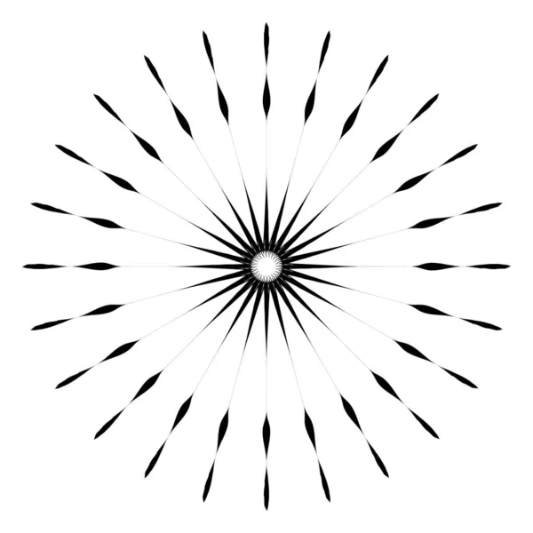 Ретро Сонячна Форма вибуху. Вінтажний логотип, етикетки, значки. Векторне бажання — стоковий вектор
