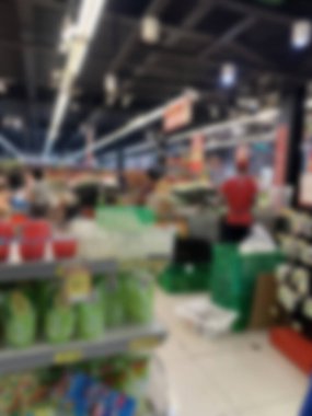 Süpermarket mağaza bulanıklık arka plan