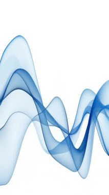 Soyut Düz Dalgalı Şekil Dönen Zarif Çizgi Arkaplan Çizimi, 4k canlandırma animasyonu, Dikey