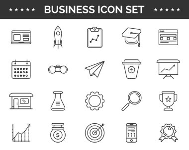 Vektör çizim iş Icon set