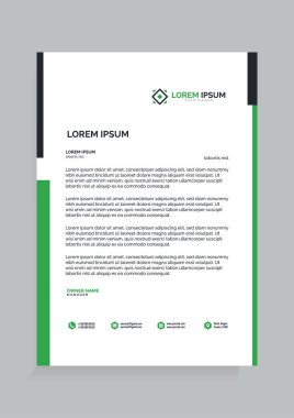 Antetli Kağıt şablonu tasarlamak vektör düzenlenebilir dosya 