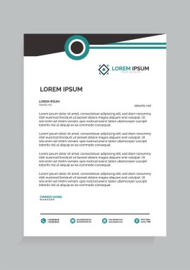 Antetli Kağıt şablonu tasarlamak vektör düzenlenebilir dosya 