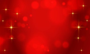 Vektör altın ve kırmızı bokeh arkaplan