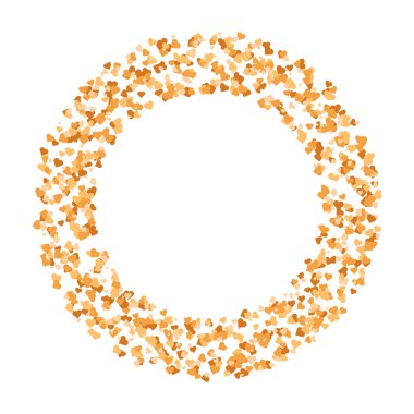 Vektör el çizilmiş kalpler sınır ve çerçeve arkaplan