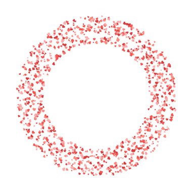 Kalp şeklindeki sınır tasarımı ile vektör sevgililer günü arkaplanı