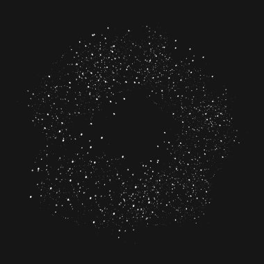 Vektör beyaz toz modern siyah zemin. Parlak arka plan. gümüş daire kağıt arkaplan