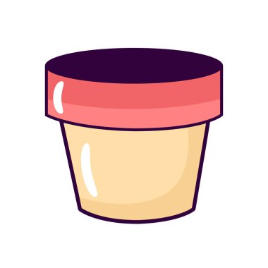 Vektör seramik bahçe kapları dekoratif simge