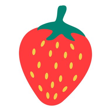 Beyaz üzerine olgun sulu çilek