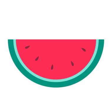 Beyaz arka plan üzerinde vektör karpuz çizim