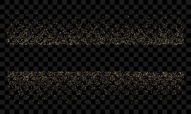 Vektör soyut şeffaf altın parıltıları arka planı