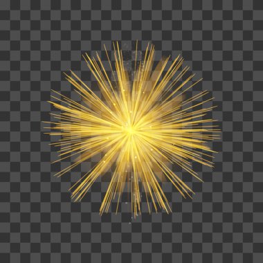 Vektör şeffaf ışık patlaması etkisi