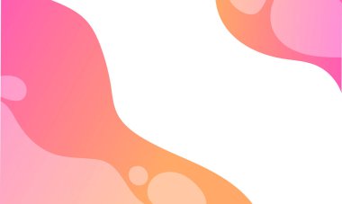 Vektör düz, modern organik şekiller arka plan