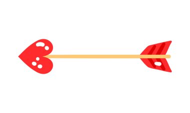 Kalp şeklinde uçlu okları vektörler