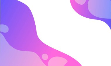 Vektör düz, modern organik şekiller arka plan