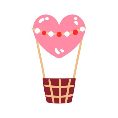 Kalp şeklinde balon. düğün ve sevgililer günü konsepti