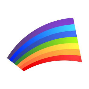 Vektör gökkuşağı vektör çizimi renkli soyut tasarım renk grafik sembolü yağmur yayı