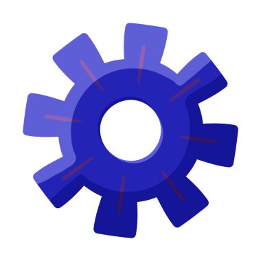 Beyaz üzerine çarkın vektör illüstrasyonu