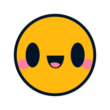 Vektör el çizilmiş karalama çizimi sarı gülümseme