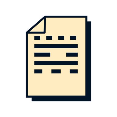 Vektör kağıt simgesi vektör logo şablonu çizim tasarımı