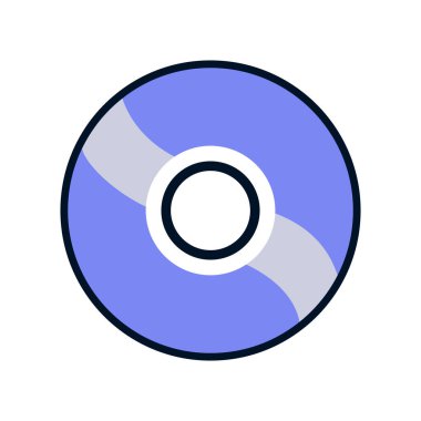 Vector vinil müzik kaydı. Retro ses diskinin tasarımı. Kapak modelli klasik gramofon diski