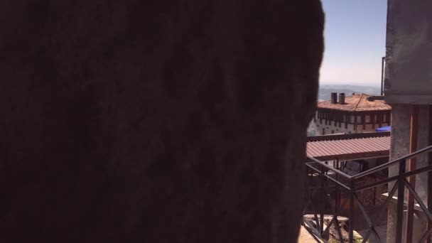 Панорамный Вид Красивый Сан Марино Италии Сан Марино Горное Микрогосударство — стоковое видео