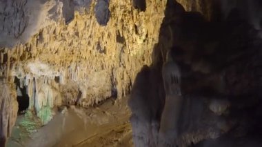 Nerja İspanya mağarada içi görünümünü. Nerja mağaralar mağaraları Mlaga il İspanya Nerja şehir yakın bir dizi vardır. 