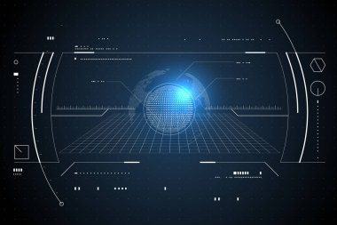 Navigasyon sistemi, bilim ve teknoloji hissinin arayüz tasarımı.