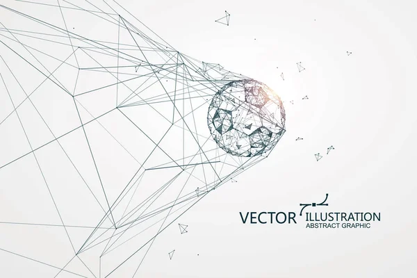 Bollen Målögonblicket Bildade Nätverksanslutningen Den Grafiska Designen — Stock vektor