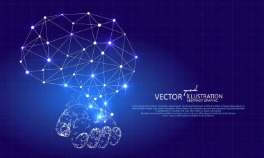 Beynin grafiklerini, sanal tasarımı,.