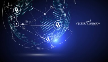 Elektronik ödeme, blok zinciri konsepti, internet finansmanı, vektör illüstrasyonu.
