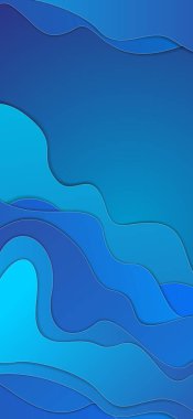 Renkli kağıt kesme biçimi, vektör grafik tasarımı, mobil masaüstü için duvar kağıdı soyut arkaplan.