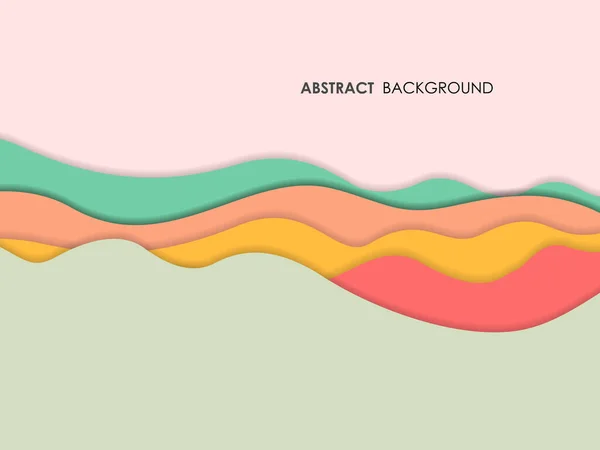 彩色剪纸风格 矢量平面设计的背景 — 图库矢量图片
