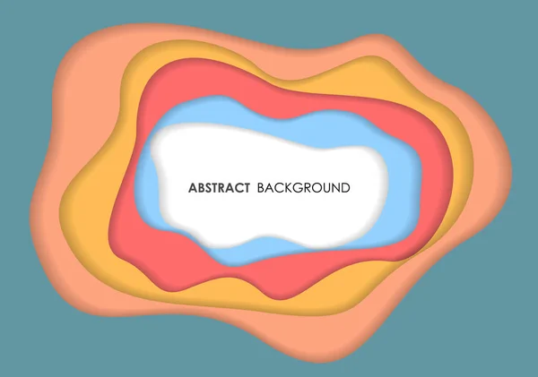 Abstrakter Hintergrund Des Farbschnittstils Vektorgrafik Design — Stockvektor