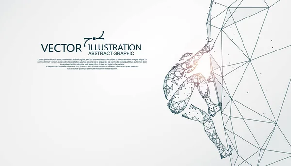 Escalador Composición Punto Línea Ilustración Vectorial — Archivo Imágenes Vectoriales