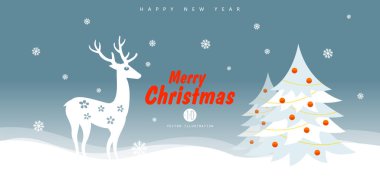 Noel temalı illüstrasyon, kartlar, kapak tasarımı.