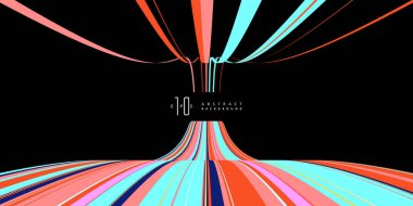 Dalga benzeri soyut grafikler, vektör arkaplan.