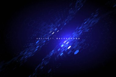 Sayısız blokların matrisi, büyük veriler, kuantum bilgisayar kavramı, bulut hesaplaması.