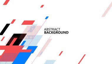 Geometrik şekillerde istiflenmiş soyut grafik.