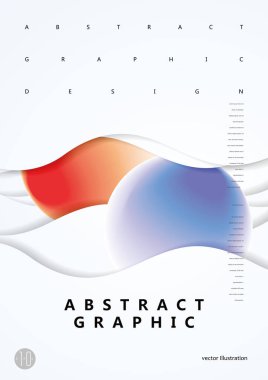 Soyut dairesel grafik tasarımı, poster tasarımında kullanılabilir.
