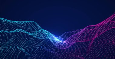 Soyut grafiklerde dönen parçacıklardan oluşur.