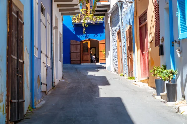 Uma Rua Tranquila Uma Antiga Aldeia Tradicional Pano Lefkara Larnaca — Fotografia de Stock