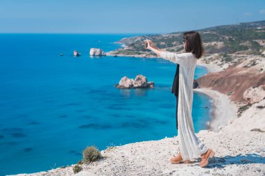 Yunan tanrıçası Afrodit, Paphos, Kıbrıs doğum yeri Rock güzel plajı