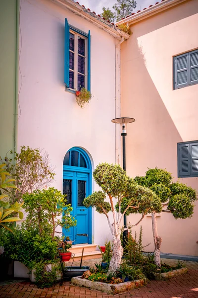 Bela Arquitetura Colonial Antiga Com Portas Coloridas Janelas Cidade Velha — Fotografia de Stock