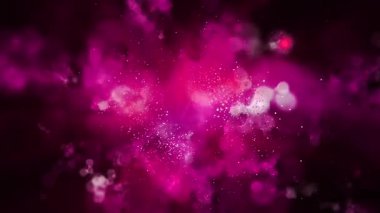 Peri masalı aydınlanması. Hayal ürünü bir galaksinin altın spiral havai fişekleri