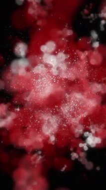 Peri masalı aydınlanması. Hayal ürünü bir galaksinin altın spiral havai fişekleri