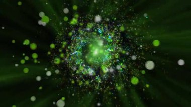 Peri masalı aydınlanması. Hayal ürünü bir galaksinin altın spiral havai fişekleri