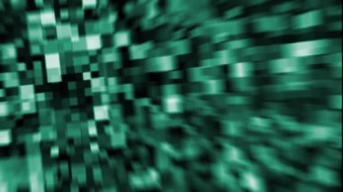 Kenarları ve odak merkezi yeşil ve beyaz kareler ile hareket uzayda bulanıklık.