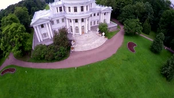 Russie Saint Pétersbourg Elagin Palace Sur Île Elagin Tirer Air — Video