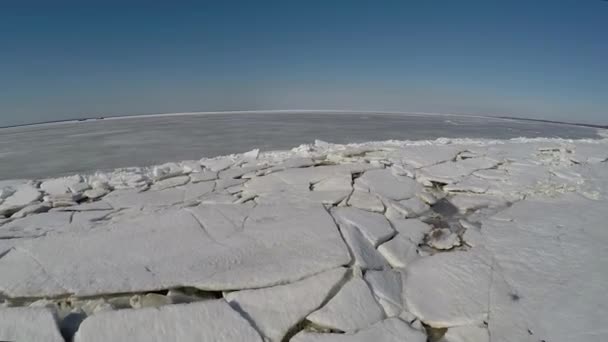 Russland Saint Petersburg Vorfrühling Das Südliche Ufer Des Finnischen Golfs — Stockvideo